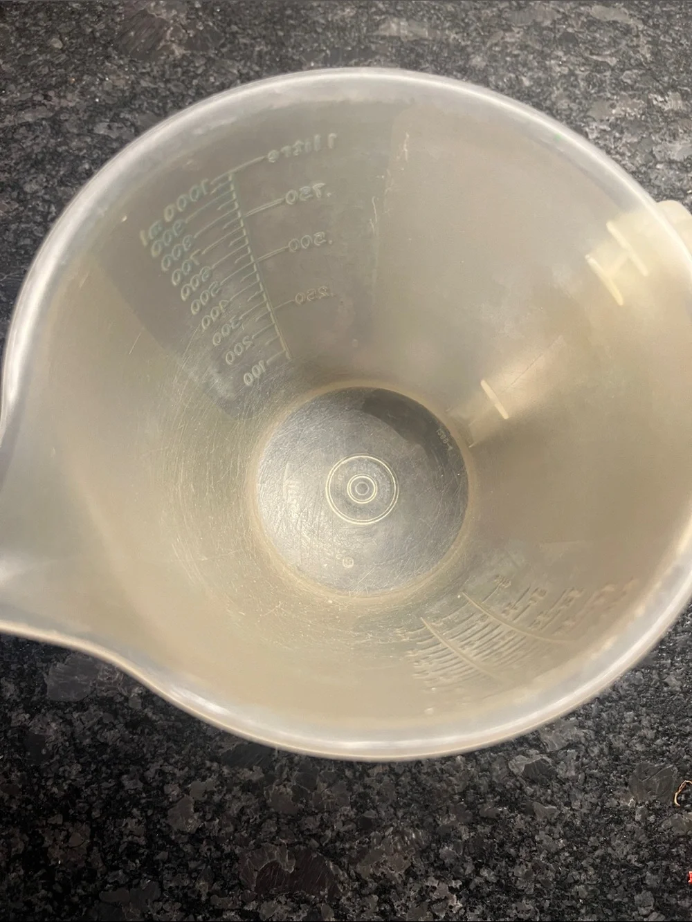 Set of 2 Vintage Tupperware Translucent Plastic Measuring Cups  Well used